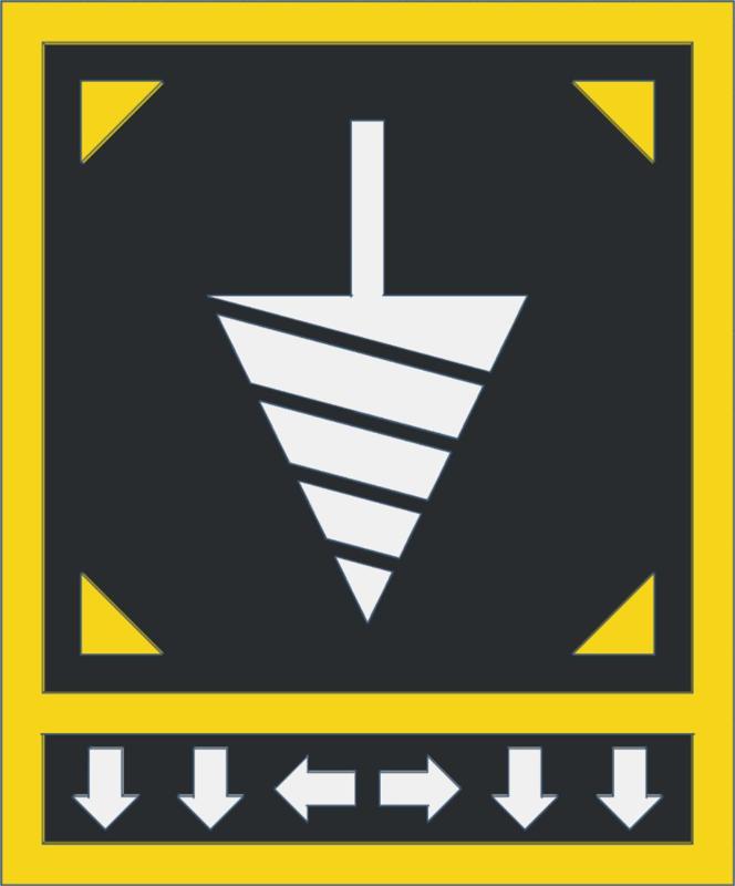 Helldivers 2 Stratagem Plaque (Prospecting Drill)