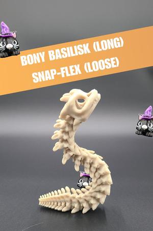 Long Bony Basilisk - Articulated Snap-Flex Fidget (Loose Joints)