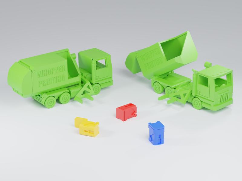 Print-In-Place Garbage Truck