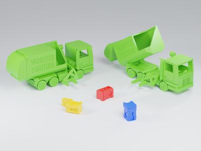 Print-In-Place Garbage Truck