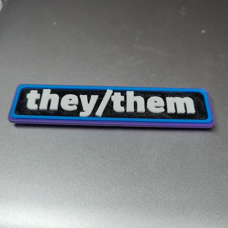 Magnetic Pronoun Badges (8 options currently. More options if requested)   