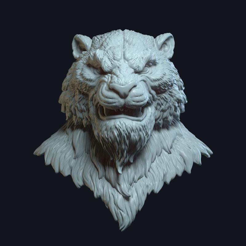 Tiger_Action Figue Head