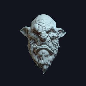Ogre v3- Custom Action Figure Head
