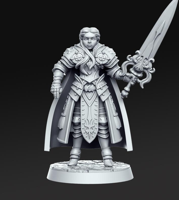 Agnes - Female paladin- 32mm - DnD