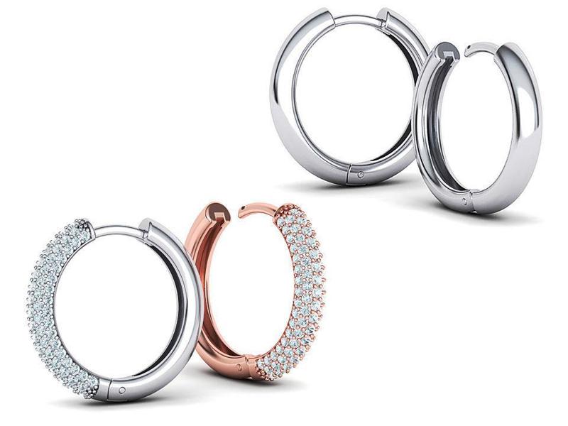 Hoop earrings Collection with discount 20mm size