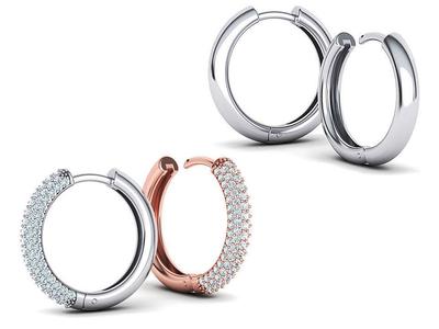 Hoop earrings Collection with discount 20mm size