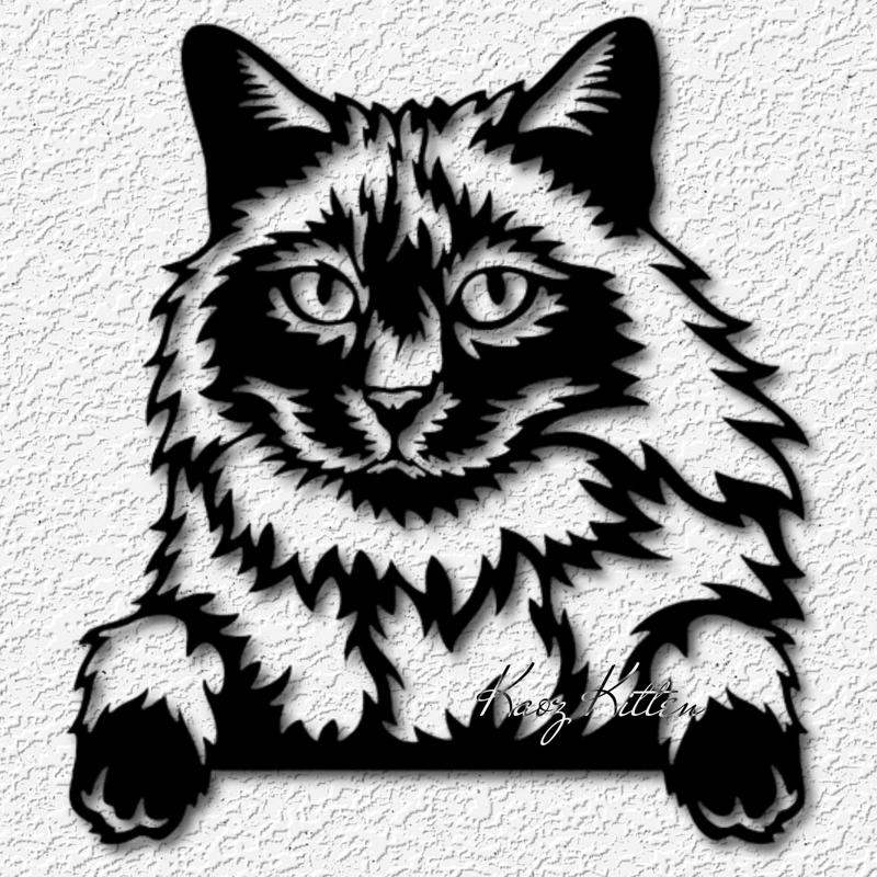burman cat wall art kitty home decor