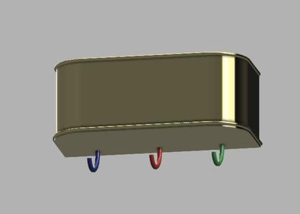 Wall Mounted Key and Mail Holder 
