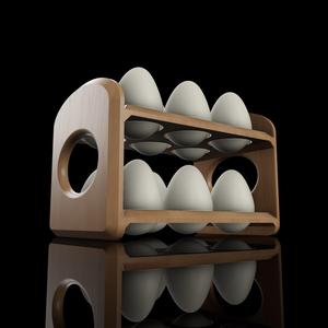 WOODEN EGG RACK