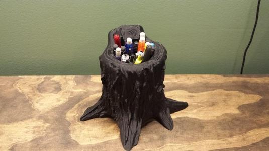 Tree Stump Pencil Holder