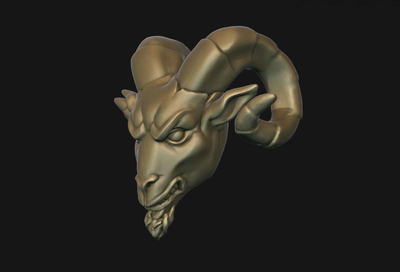 Ram Head Bead
