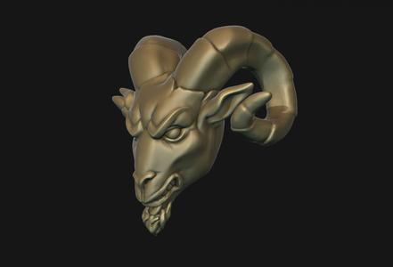 Ram Head Bead