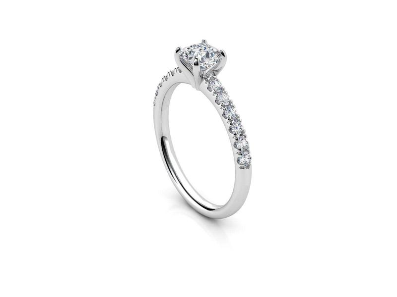 ZDR038 solitaire diamond engagement ring