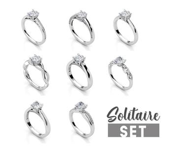 Solitaire ring set