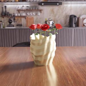 3D Modern Planter STL File - Digital Download, 3D Printable, Indoor Planter, Home Decor, 3D Printing, Desk Planter, Unique Planter