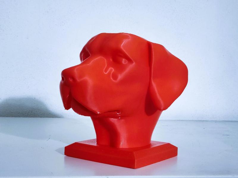 Dog Head Sculpture