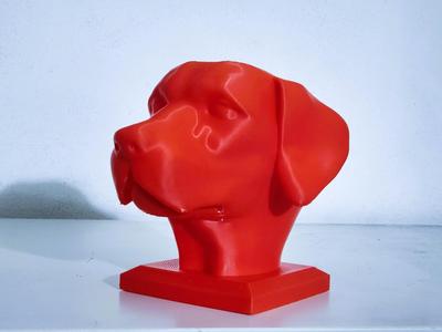 Dog Head Sculpture