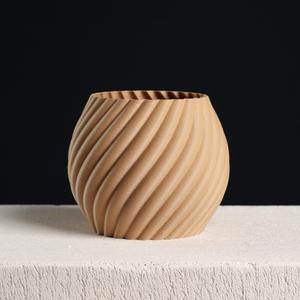  Swirl Sphere Plant Pot, Vase Mode & Shelled 