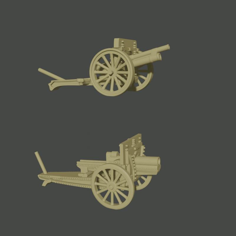 6-15mm Russian Great War Artillery: Putilov M1900 & M1910 Howitzer WWI-RU-2