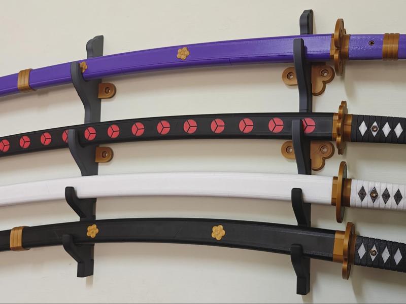 Stackable Katana wall mount Sword holder 