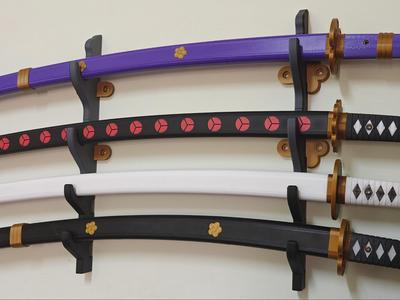 Stackable Katana wall mount Sword holder 