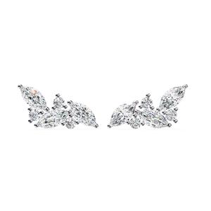 Diamond Studs Earrings 360 animation renders 3dm stl details