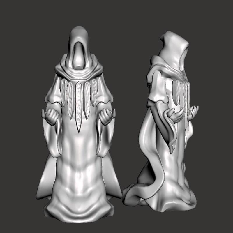 Guild Mage (with Sculptris dummy) (32mm scale)