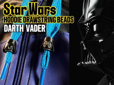 Darth vader hoodie drawstring beads - starwars