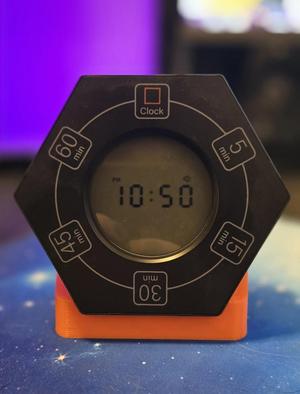 Tilt Stand for Hexagonal Pomodoro Timer