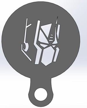 Coffee Stencil - Optimus Prime