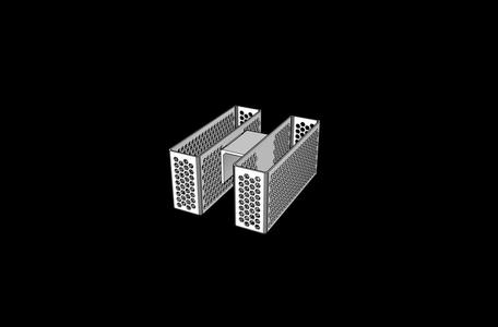 Double sponge drainer for double kitchen sink