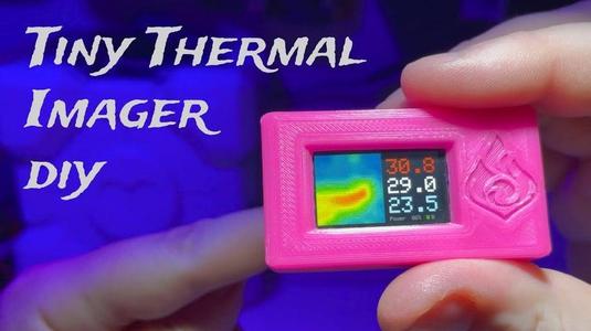 Pocket Thermal Visor ESP32 AMG8833/MLX90640ESF-BAA