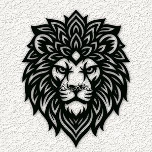 mandala tribal lion wall art home decor