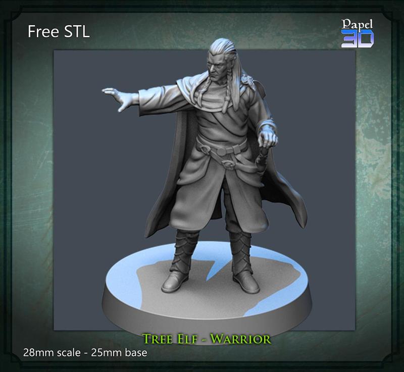 FREE STL - Tree Elf Warrior