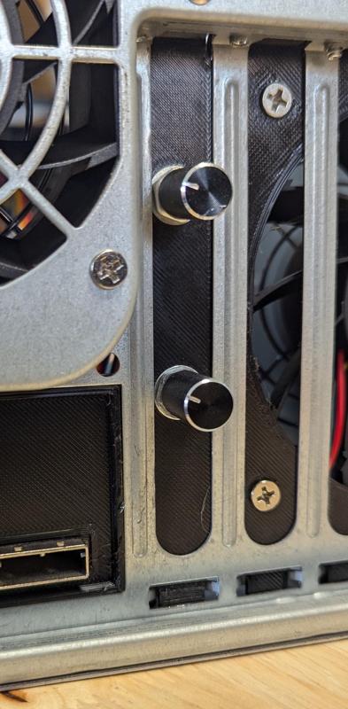 PCI Slot Cover for Fan Controller Knobs