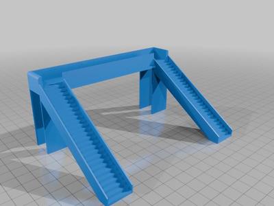 Footbridge for N Gauge Double tracks