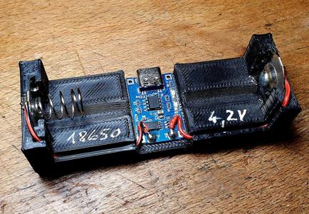 18650 USB-C CHARGERBOARD MOUNT
