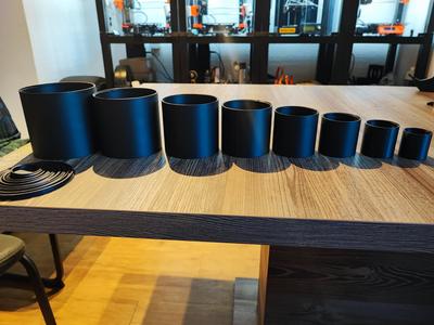 8-piece can set - stackable