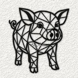 3d geometric pigwall art home decor