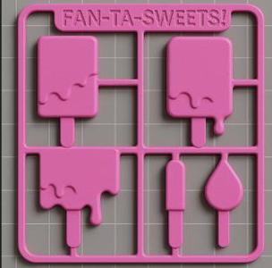 Fanta sweets popsicle kit card
