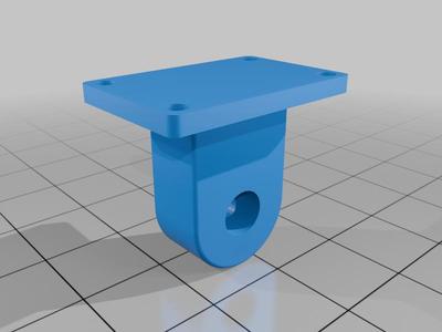 Rotated camera head mount 
