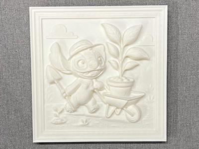 Stitch the Gardener – Charming 3D Relief for Painting