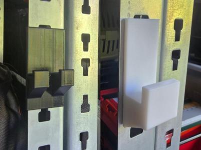 Hooks and holders for boltless shelves