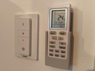 AC remote wall mount