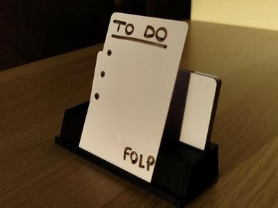 Reusable note holder