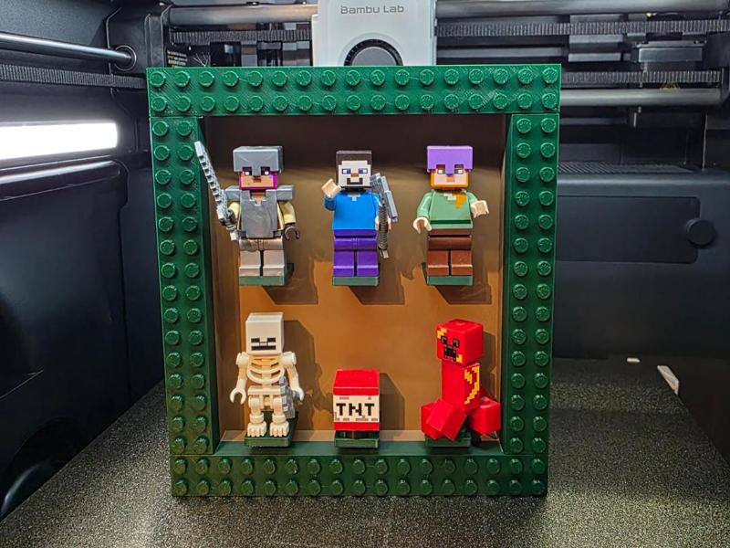 Brick Minifigure 2x3 Frame Minecraft