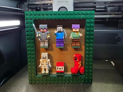 Brick Minifigure 2x3 Frame Minecraft