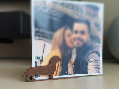 Dachshund Photo Stand Fun and Cute Picture Frame