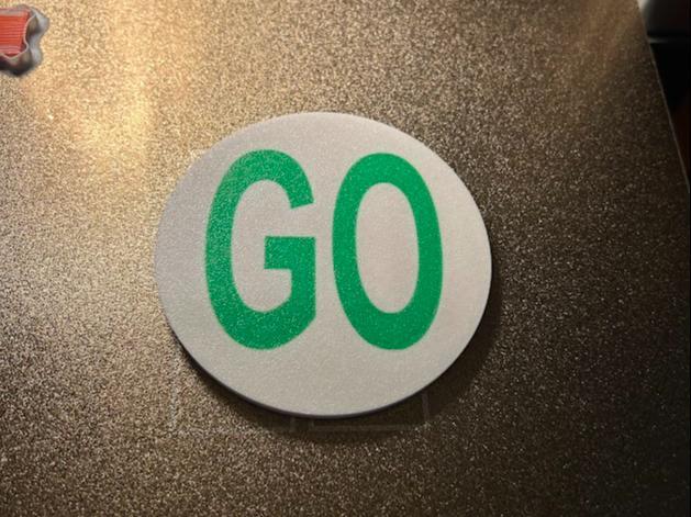 Stop Go Magnetic Sign