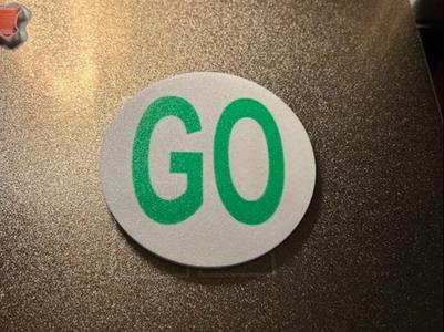 Stop Go Magnetic Sign